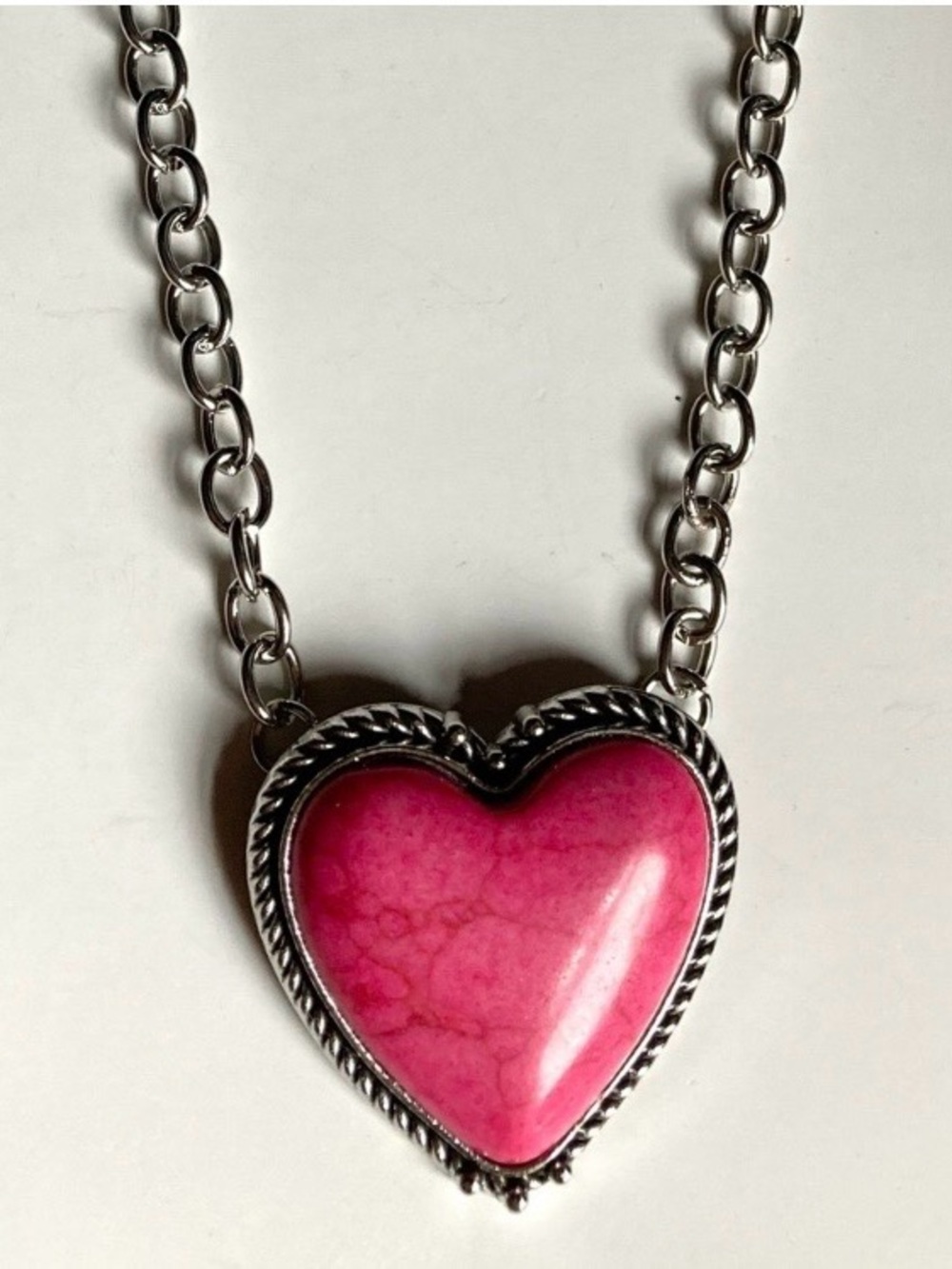 Pink Heart Necklace
